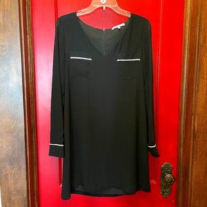 Black long sleeved sheer Naked Zebra dress